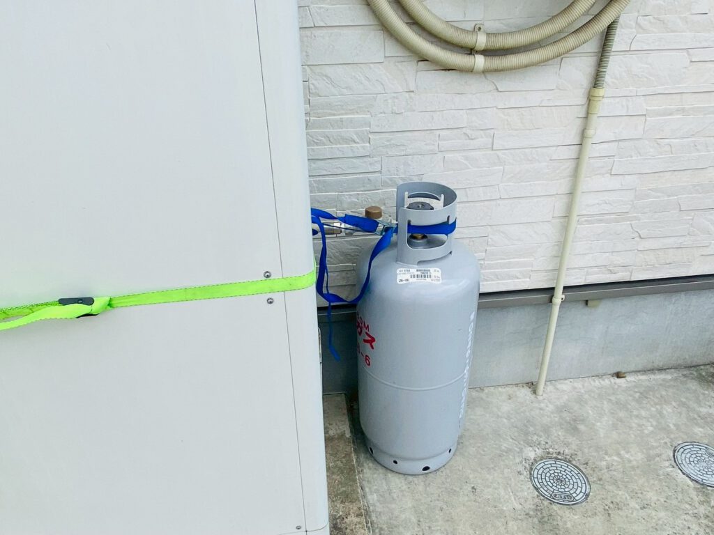 仮設給湯器写真