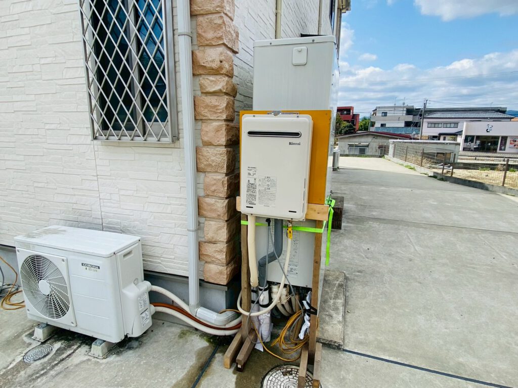 仮設給湯器写真